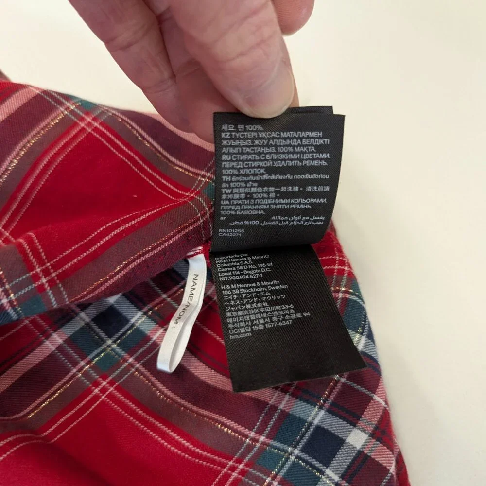 L.O.G.G. Label of Graded Goods Size 9-10Y Plaid Button-Up Dress